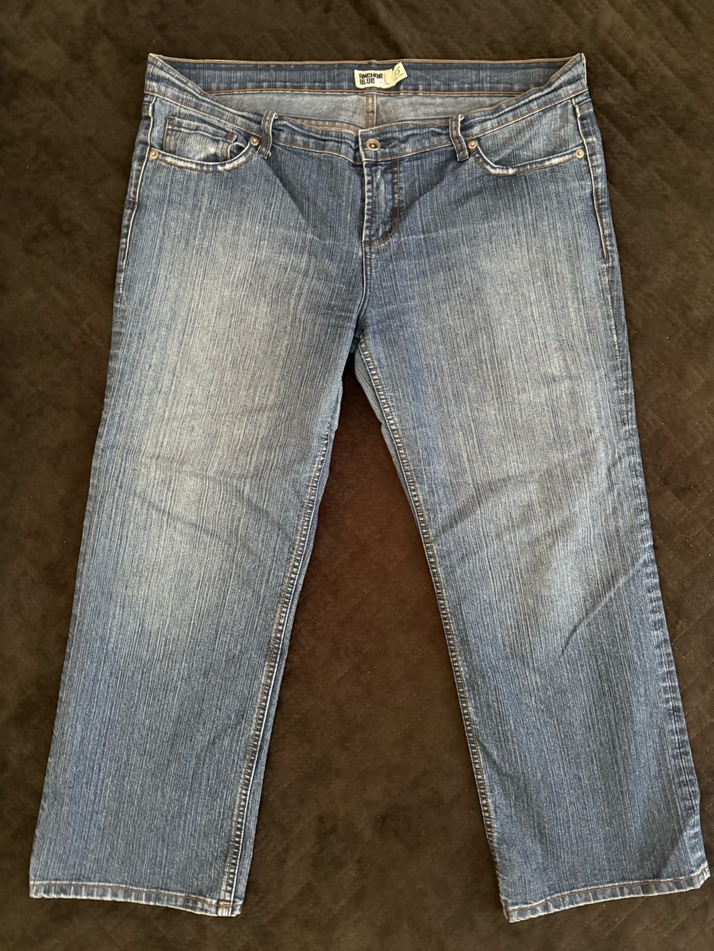 Y2K low rise straight leg jeans